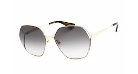 Gucci Round Sunglasses Gold/Gray Gradient (GG0818SA-001)
