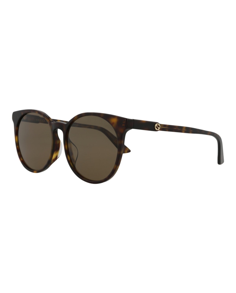 Gucci Round Sunglasses Havana Havana Brown GG0488SA 30006468 002 in Acetate MX