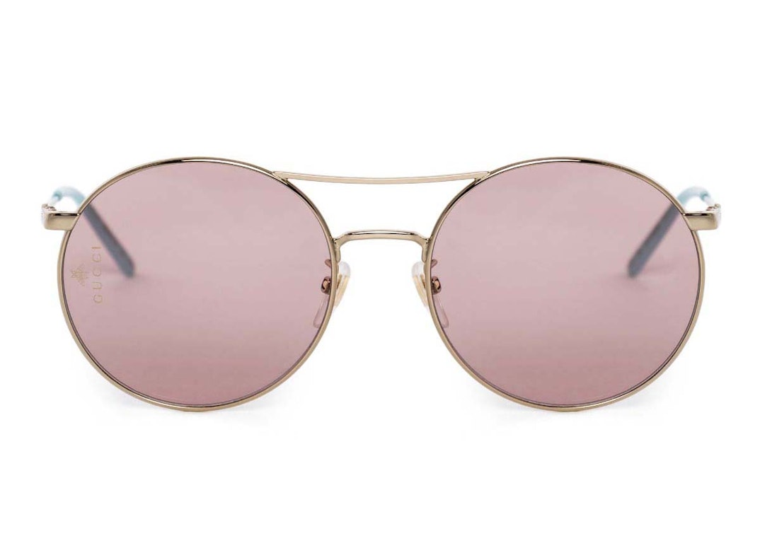 Pre-owned Gucci Round Sunglasses Pink