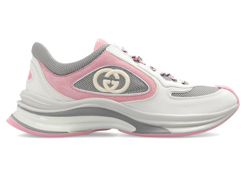 Gucci Run Ivory Pink Grey (Women's) - 746939 AACSK 9044 - US