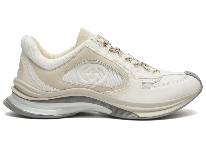 Gucci Run in pelle scamosciata bianca