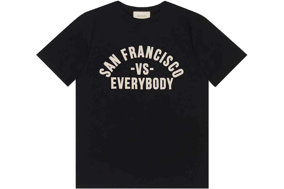 Gucci SAN FRANCISCO VS. EVERYBODY T-shirt Black