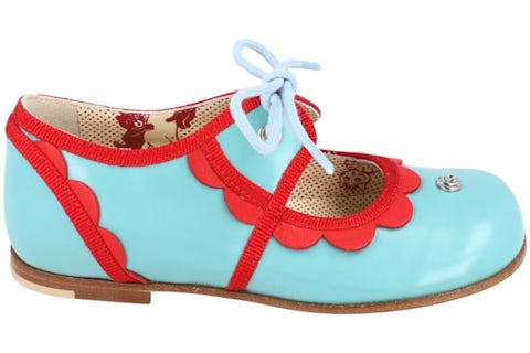 Gucci Scalloped-Trim Dress Shoes Light Blue (Kid's) - 681750-1PKJ0-4978 - US Gucci Scalloped-Trim Dress Shoes Light Blue (Kid's) - 681750-1PKJ0-4978 - US