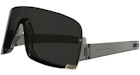 Gucci Shield-Frame Injection Sunglasses Grey Grey Silver (GG1637S-30014973-002)