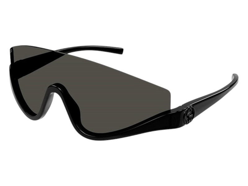 Pre-owned Gucci Women's Shield Sunglasses In Black (gg1650s 001)