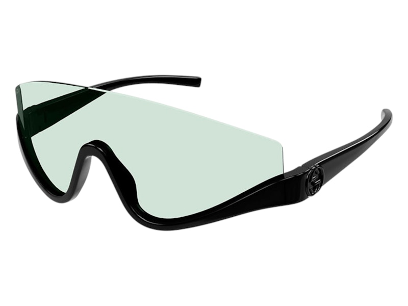 Pre-owned Gucci Women's Shield Sunglasses In Black (gg1650s 005)