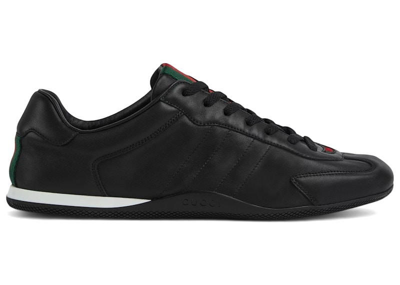 Gucci Shift Sneaker Black Leather メンズ - 857018 AAFUH 1086 - JP