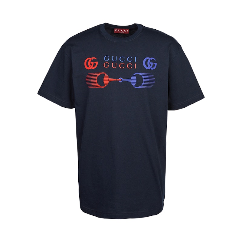 GUCCI MONSTER Tシャツ ネイビー クリームGucci Short Sleeve T-shirt