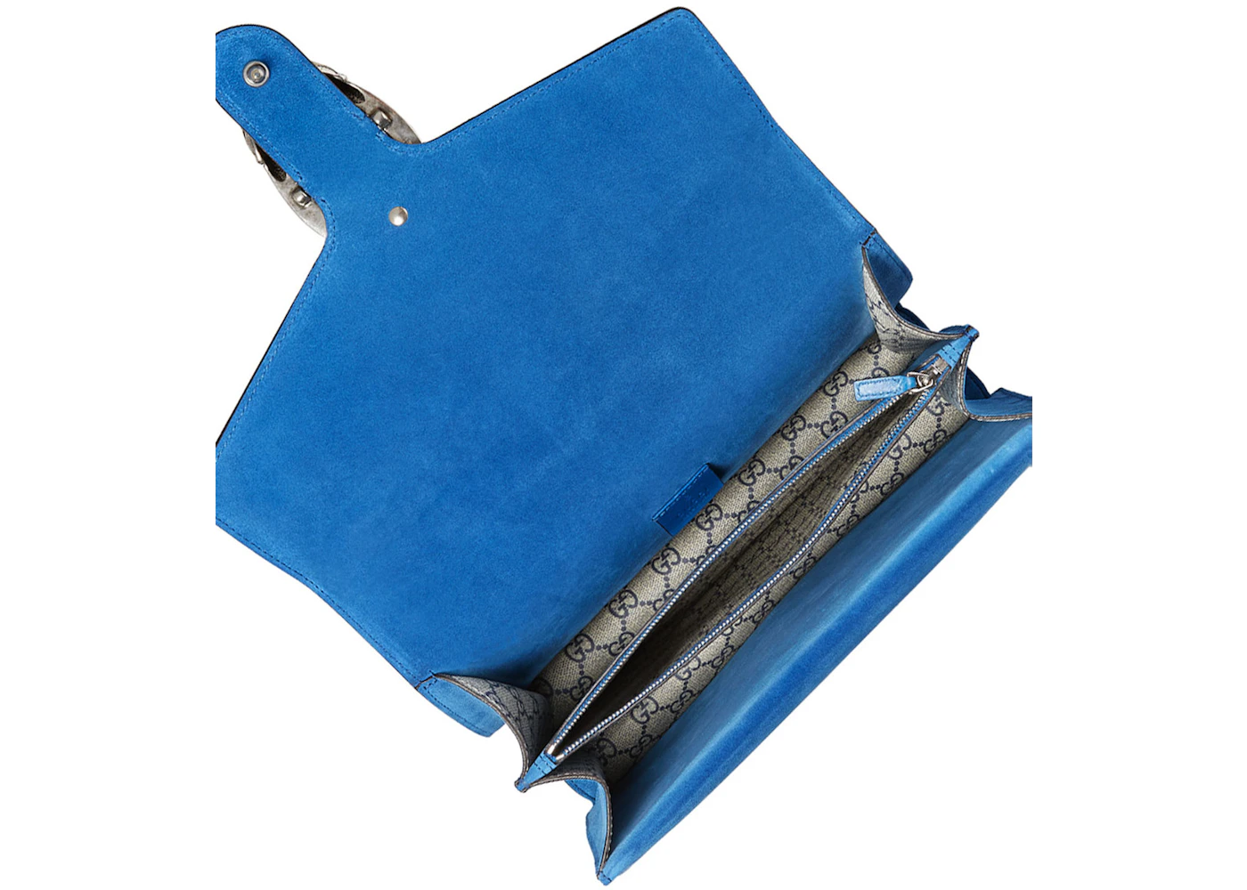 Gucci Dionysus Shoulder Bag GG Supreme Blooms Medium Brown Blue JP
