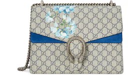 Gucci Dionysus Shoulder Bag GG Supreme Blooms Medium Brown/Blue