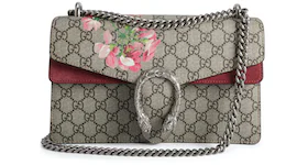 Gucci Dionysus Shoulder Bag GG Supreme Blooms Small Antique Rose/Green/Brown
