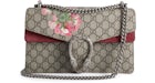 Gucci Dionysus Shoulder Bag GG Supreme Blooms Small Antique Rose/Green/Brown