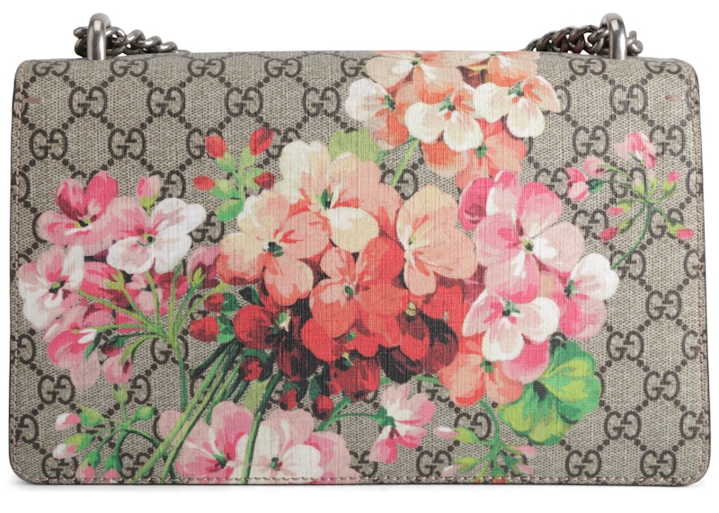 Gucci Dionysus Shoulder Bag GG Supreme Blooms Small Antique Rose