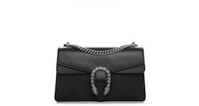 Gucci Dionysus Shoulder Bag Pebbled Calfskin Small Black