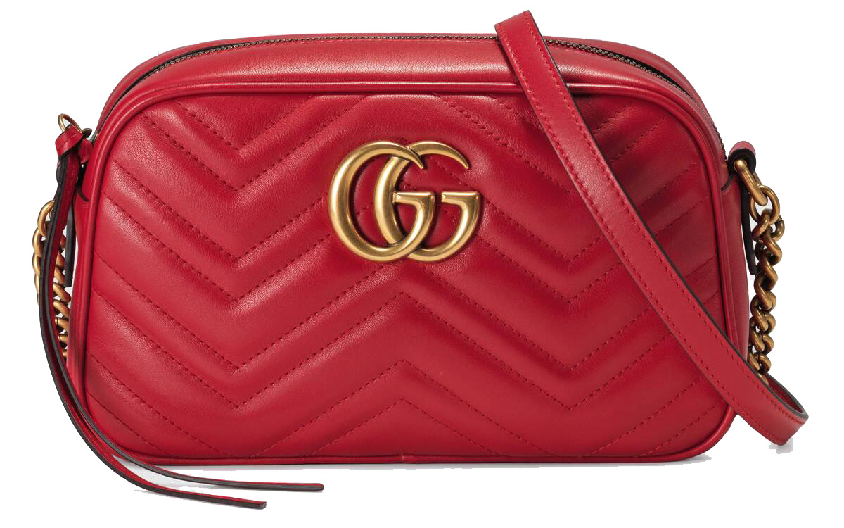 Gucci GG Marmont Mini Shoulder Bag Red
