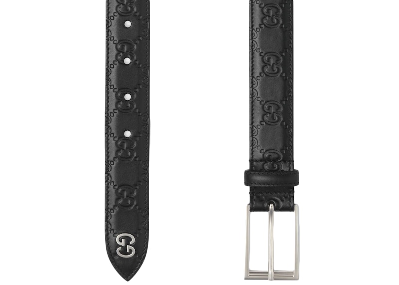 gucci signature belt with gg detail