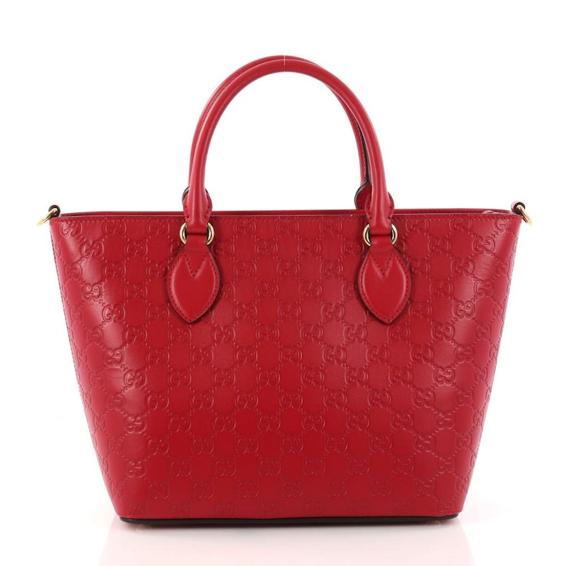 gucci guccissima red bag