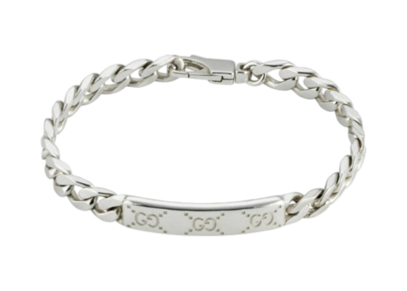 Bracciale Gucci Signature GG Tag in argento