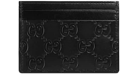 Gucci Signature Leather Card Holder GG (5 Card Slot) Black