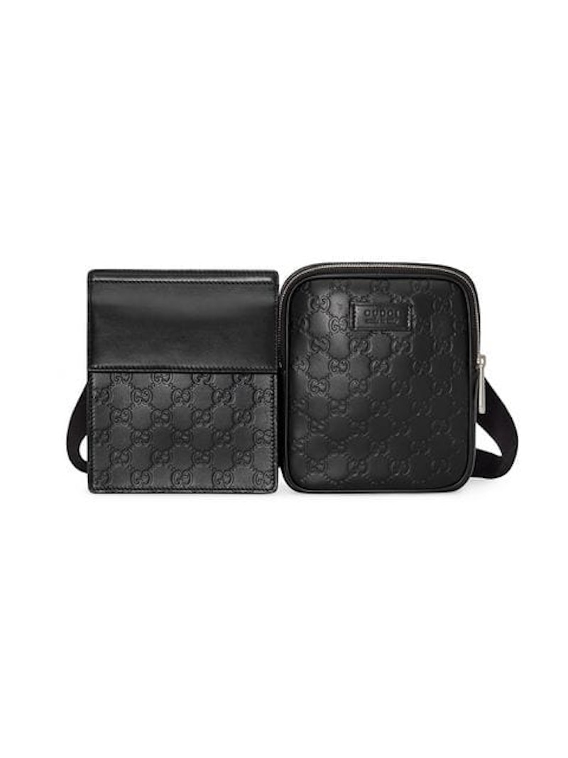 Gucci black signature bag new arrivals