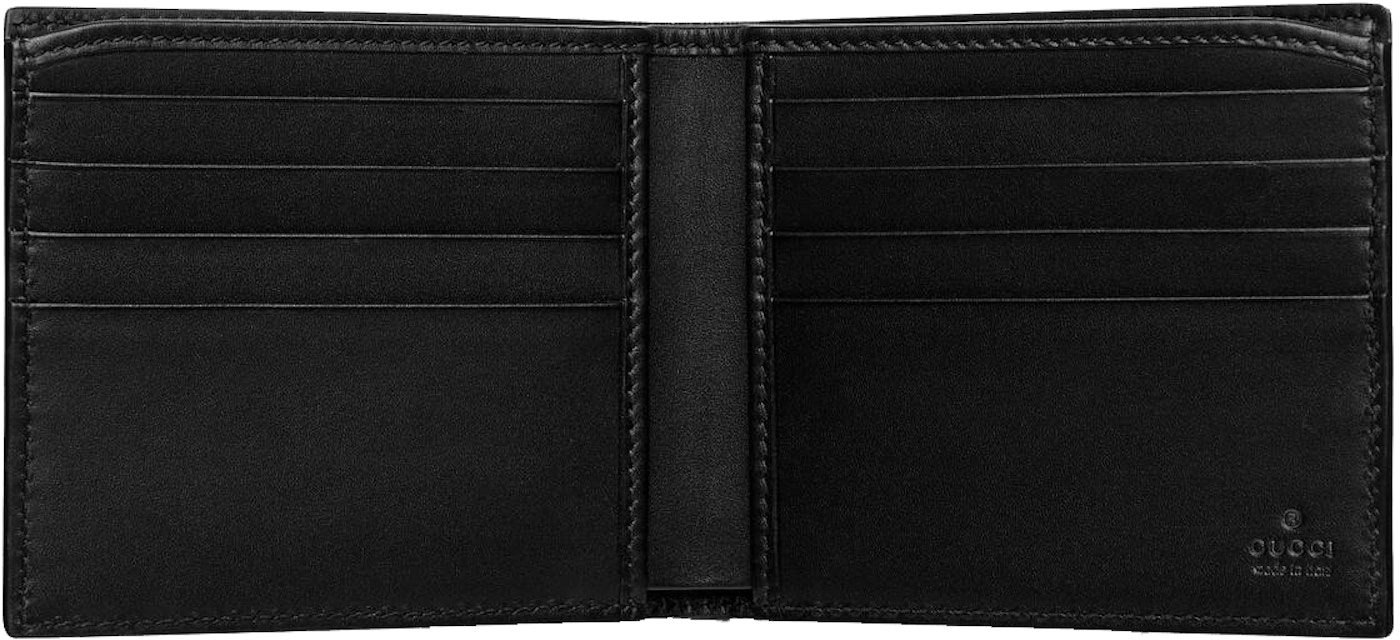 Gucci Signature Wallet Black in Leather with Silver-tone