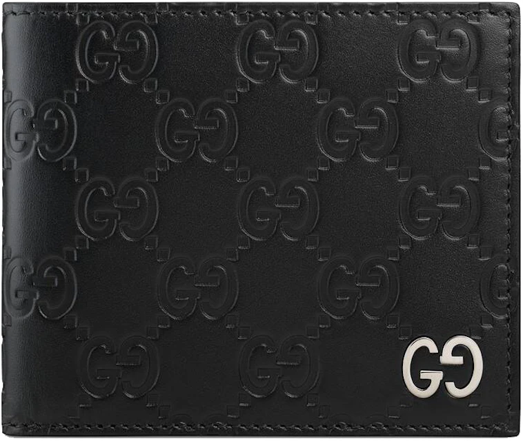 vergiftigen regenval Metafoor Gucci Signature Wallet Black in Leather with Silver-tone - US