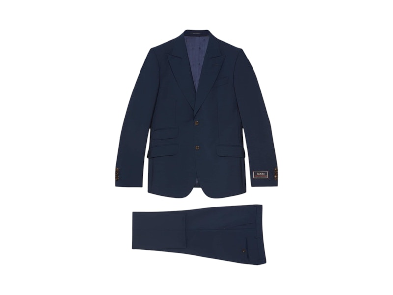 Gucci Single Breaster Full Suit Marine Navy メンズ - JP