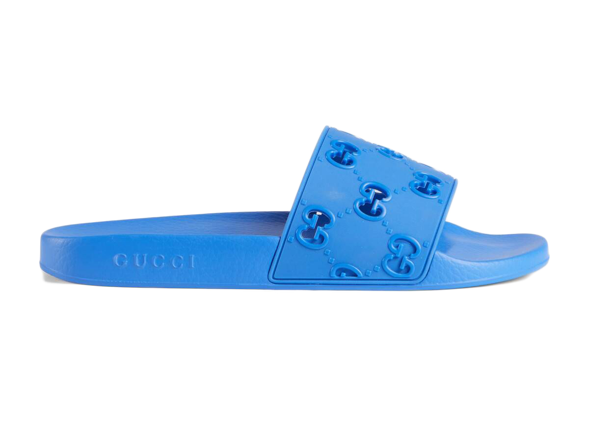royal blue gucci slides