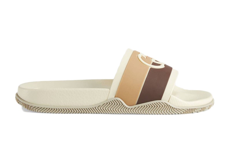 Gucci Slide Interlocking G Beige Men s 655265 JFA00 8818 US