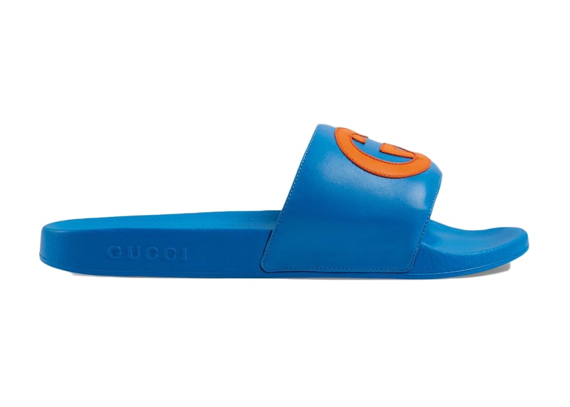 Gucci slides cheap men blue