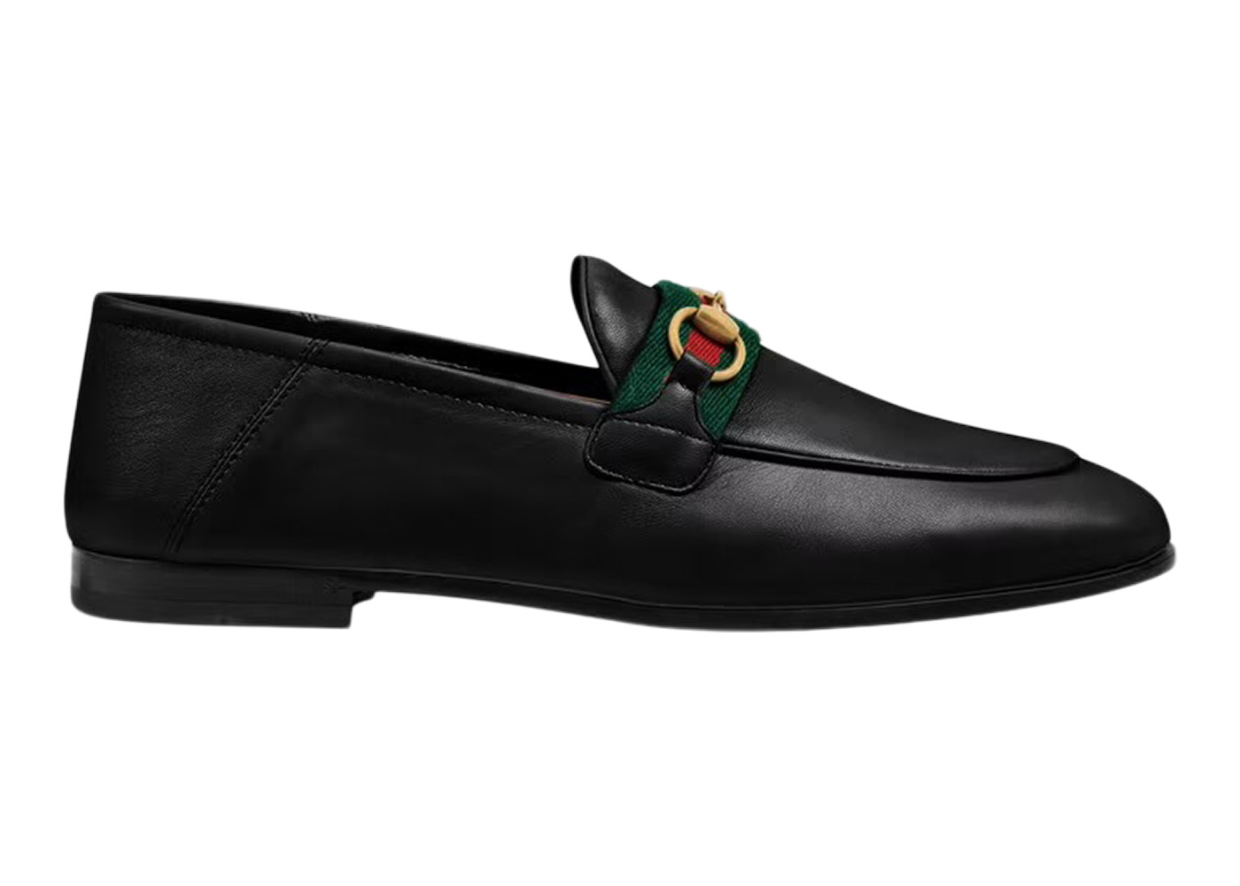 Gucci Slip On Loafer with Web Black Leather - _631619 CQXM0 1060 - US