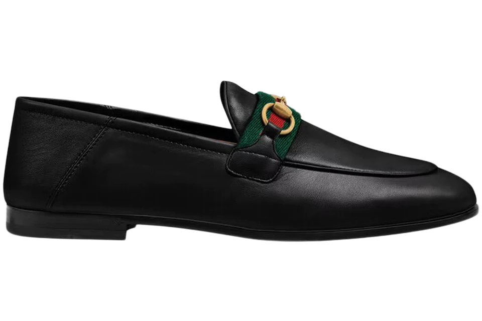 touch syllable Mutton Gucci Slip On Loafer with Web Black Leather - _631619 CQXM0 1060 - US