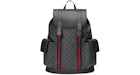 Mochila Gucci Soft GG Supreme Azul/Rojo Web Negro/Gris