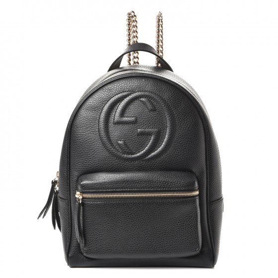 Gucci Soho Chain Backpack Black in 