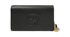 Gucci Soho Chain Wallet Bag Black