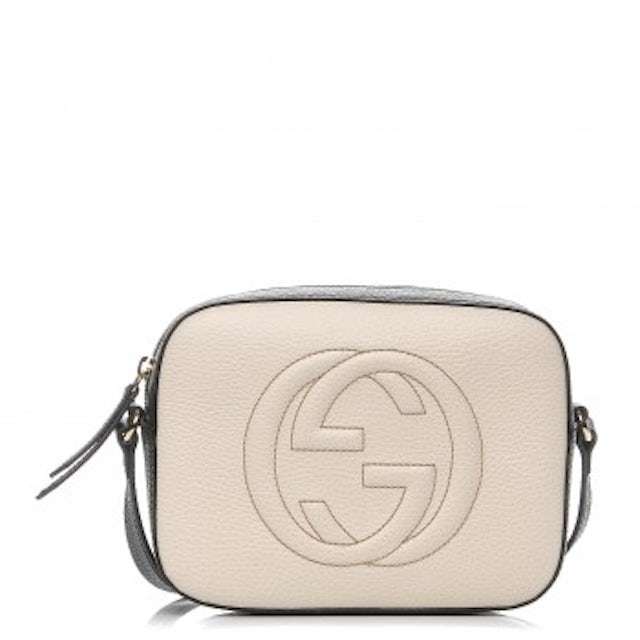 Gucci Beige Leather Small Soho Disco Shoulder Bag