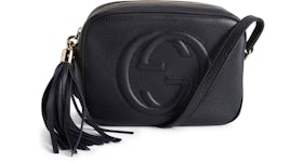 Gucci Soho Disco Leather Small Navy Blue
