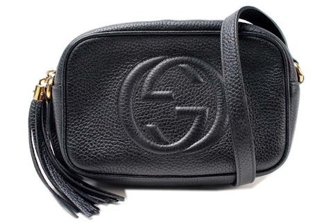 Gucci Soho Disco Leather Mini Black in Calfskin Leather with Gold