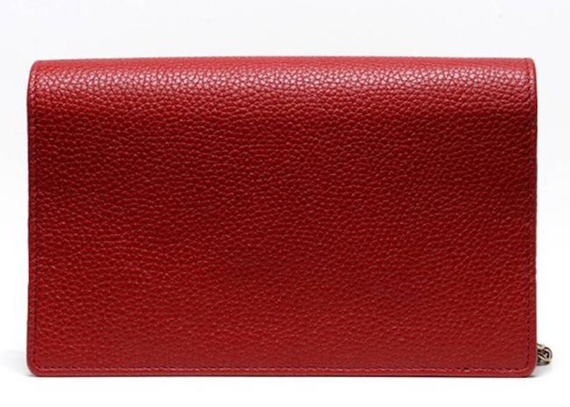 gucci red wallet on chain