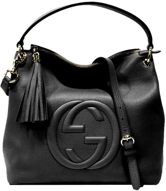 Gucci Soho Pebbled Hobo Bag in Leather with Gold-tone - US