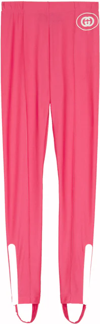 Gucci Sparkling Jersey Stirrup Leggings Pink - US