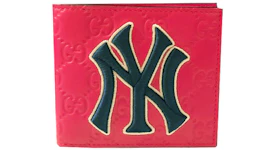 Gucci Special Edition New York Yankees Wallet Pink