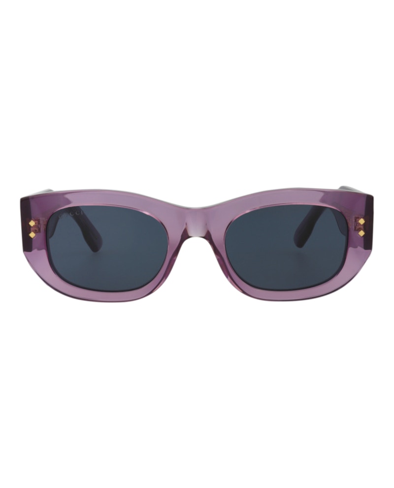 Pre-owned Gucci Women's Squareframe Acetate Sunglasses/30013473003) In Violet/blue (gg1215s In Multi