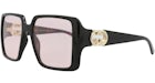 Gucci Square-Frame Injection Sunglasses Black Black Pink (GG1692S-30015482-006)