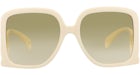 Gucci Square-Frame Injection Sunglasses Ivory Ivory Brown (GG1326S-30013845-002)