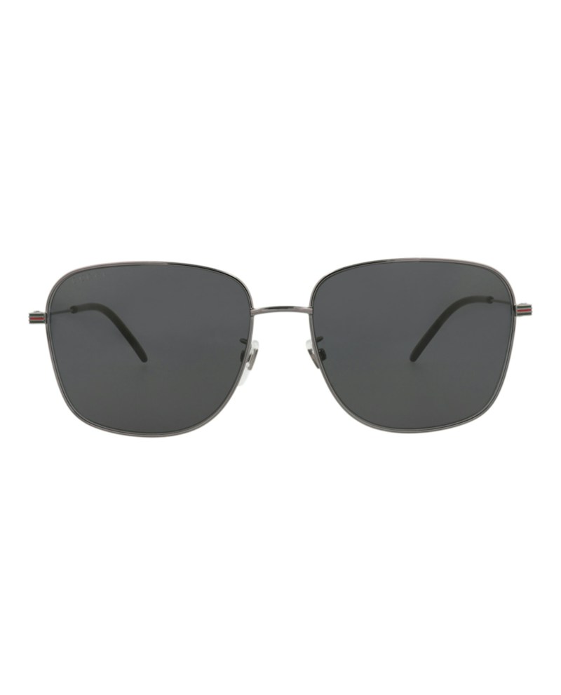 Gucci Square Frame Metal Sunglasses GG1464SA-30014464-001 Ruthenium Ruthenium Grey