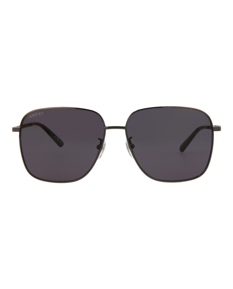 Gucci Square-Frame Metal Sunglasses Ruthenium Ruthenium Gucci Square-Frame Metal Sunglasses Ruthenium Ruthenium