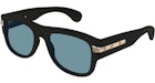 Gucci Square Frame Sunglasses Black/Light Blue (GG1517S-002-FR)