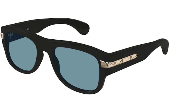 Gucci Occhiali da sole con montatura squadrata Nero/Blu chiaro (GG1517S-002-FR)