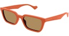 Gucci Square Frame Sunglasses Orange/Brown (GG1539S-004-FR)